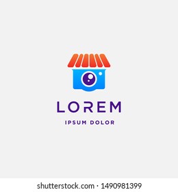 Camera Shop Logo Template Vector Design Symbol