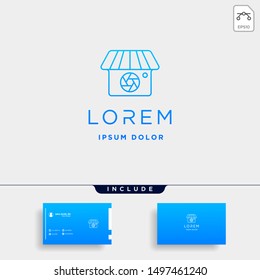 Camera Shop Logo Template Vector Design Symbol