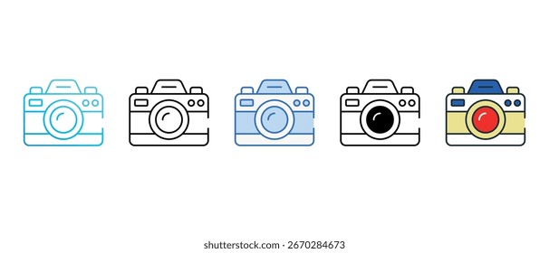 Camera Shots icon design with white background stock illustration