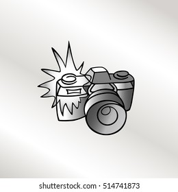 the camera shows the process of shooting