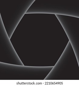 camera shutter, aperture, vector illustration 