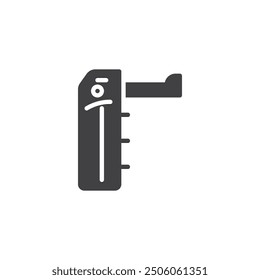 Camera shutter button vector icon. filled flat sign for mobile concept and web design. Camera Shutter Button glyph icon. Symbol, logo illustration. Vector graphics