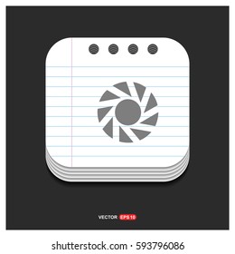 Camera shutter icon 