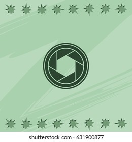 Camera shutter icon.