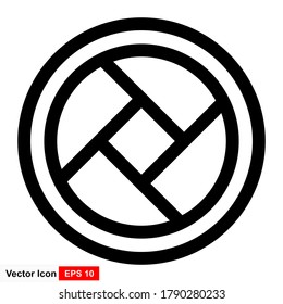 Camera shutter icon in black line style icon, style isolated on white background