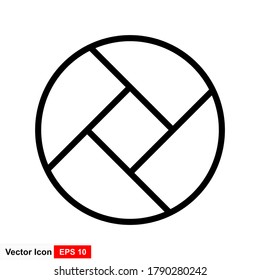 Camera shutter icon in black line style icon, style isolated on white background