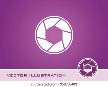 Camera Shutter Icon. Eps-10.