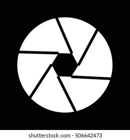 camera shutter icon illustration design
