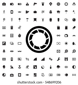 camera shutter icon illustration isolated vector sign symbol