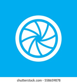 camera shutter icon illustration isolated vector sign symbol