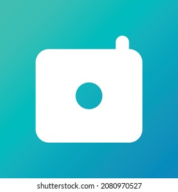 Camera Shutter Icon Picture Gradient Modern Filled Style