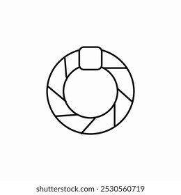 camera shutter icon sign vector