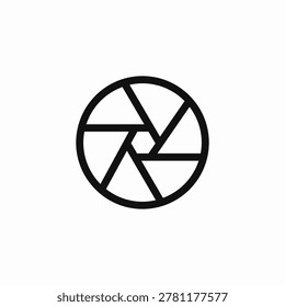 camera shutter icon icon sign vector