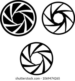 Camera Shutter Icon Vector Art Illustration