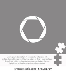 Camera shutter  icon Vector design.