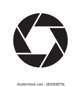 Camera Shutter Icon Vector Illustration, Flat Design Best Vector Camera Shutter Illustration