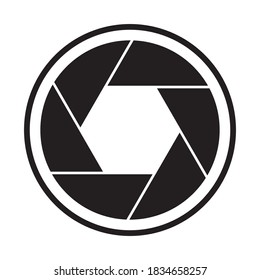 Camera Shutter Icon Vector Illustration, Flat Design Best Vector Camera Shutter Illustration
