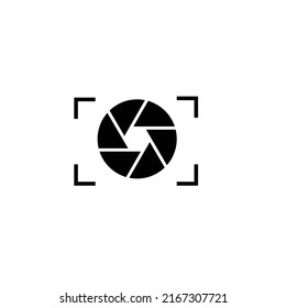 Camera shutter icon. Vector illustration. Eps10.