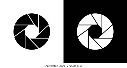 Ícones do obturador da câmera para projetos gráficos e de web design