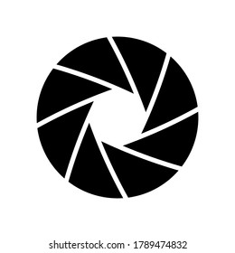 Camera shutter isolated on white background. Vector illustration EPS 10