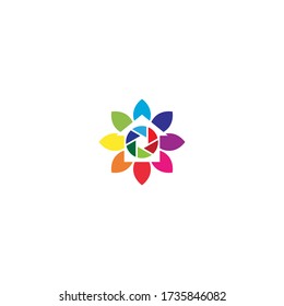Kameraverschluss,   Logo House Illustration