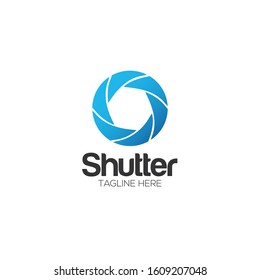 Camera Shutter Logo and Icon Vector Template