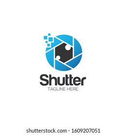 Camera Shutter Logo and Icon Vector Template