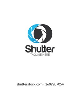 Camera Shutter Logo and Icon Vector Template