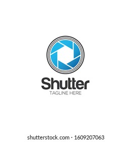 Camera Shutter Logo and Icon Vector Template