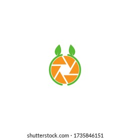 Logo für die Kamera Orange Illustration