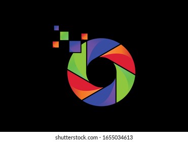 Camera Shutter logo Template Vector Symbol Design, Photography Logo 