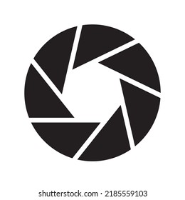 Camera shutter or objective icon. Aperture symbol vector illustration