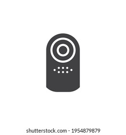 Camera shutter remote vector icon. filled flat sign for mobile concept and web design. Camera remote control glyph icon. Symbol, logo illustration. Vector graphics