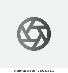 Camera shutter Small Symbol Icon Vector Illustration