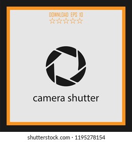 camera shutter  vector icon