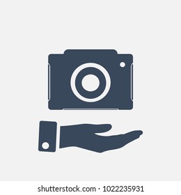camera sign icon