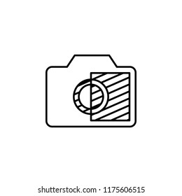 Camera sign icon. Element of image sign for mobile concept and web apps illustration. Thin line icon for website design and development, app development. Premium icon