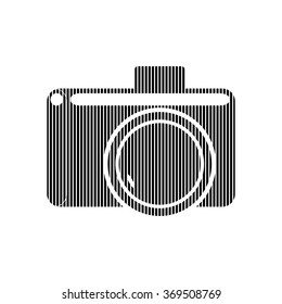 Camera sign on white background. Vector illustration.