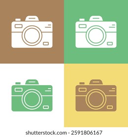 camera sign symbol vector flat icon