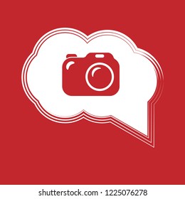 camera sign,label. camera speech bubble. camera tag sign,banner