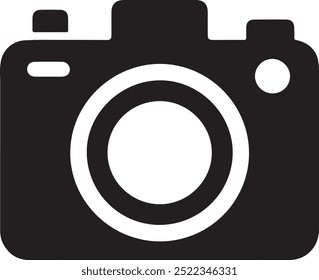 Icono de la silueta de la cámara en color negro