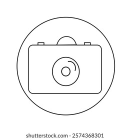 camera silhouette icon design template