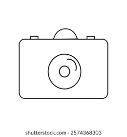 camera silhouette icon design template