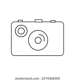 camera silhouette icon design template
