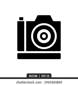Camera Silhouette icon vector, illustration logo template in trendy style. Suitable for many purposes.