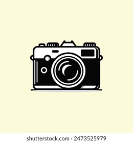 Camera Silhouette vector illustration artwork| World photography day 