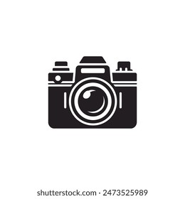 Camera Silhouette vector illustration artwork| World photography day 