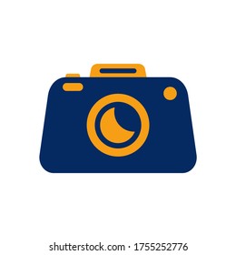 CAMERA SIMPLE FLAT DESIGN ICON LOGO VECTOR