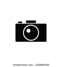 camera simple icon on white background