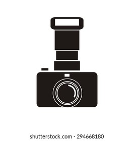 camera simple silhouette icon